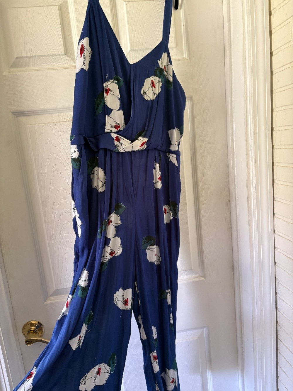 A New Day Wide leg romper with adjustable straps SZ L NWT